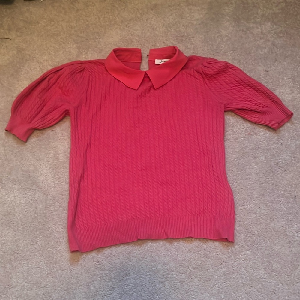 Puff Sleeve Knit Top